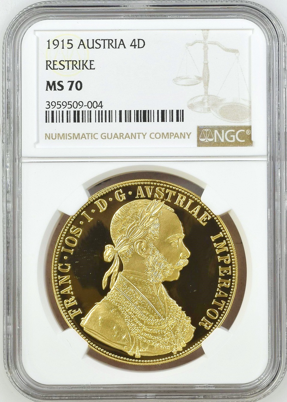 海外古銭オーストリアコイン双頭の鷲4ダカット金貨フランツヨーゼフ1世