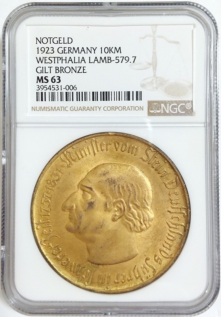 1923年 ドイツ ヴェストファーレン ウエストファリア ノートゲルト