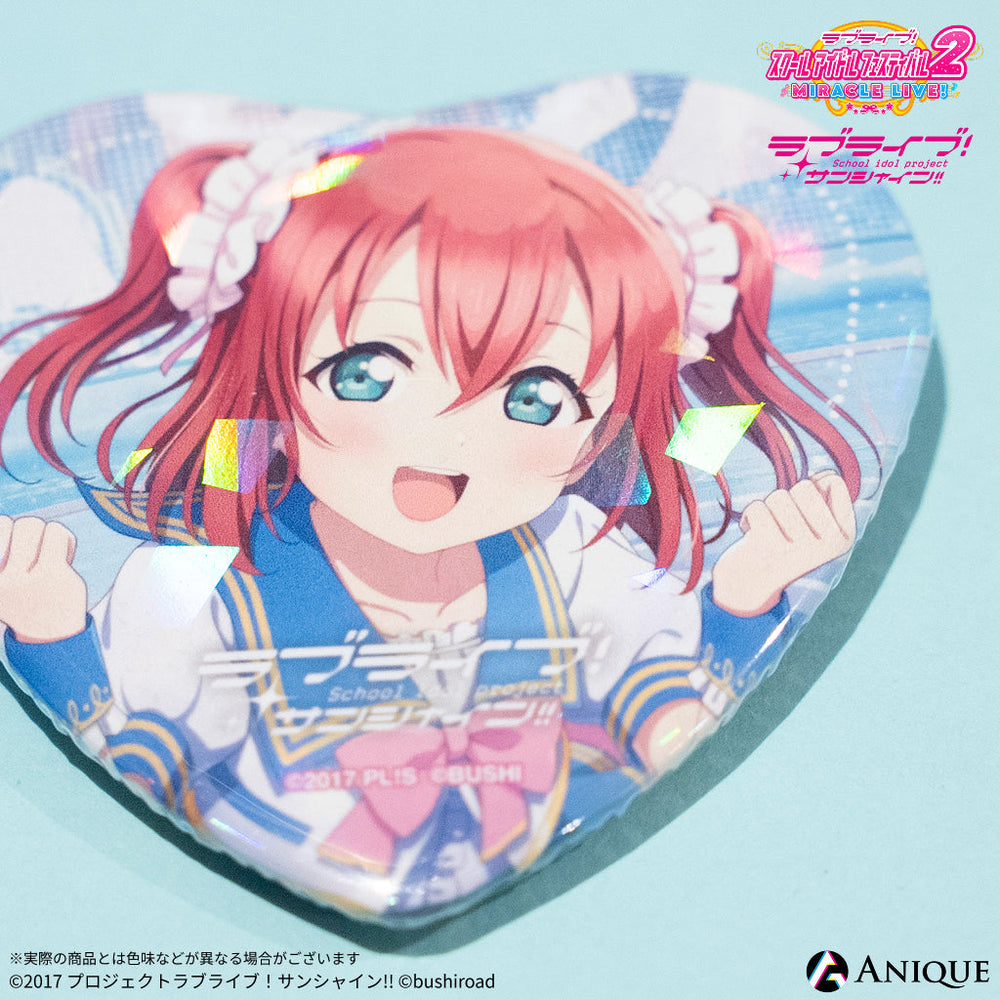 ラブライブ Aqours 缶バッジ 黒澤ルビィ ラブライブ！サンシャイン