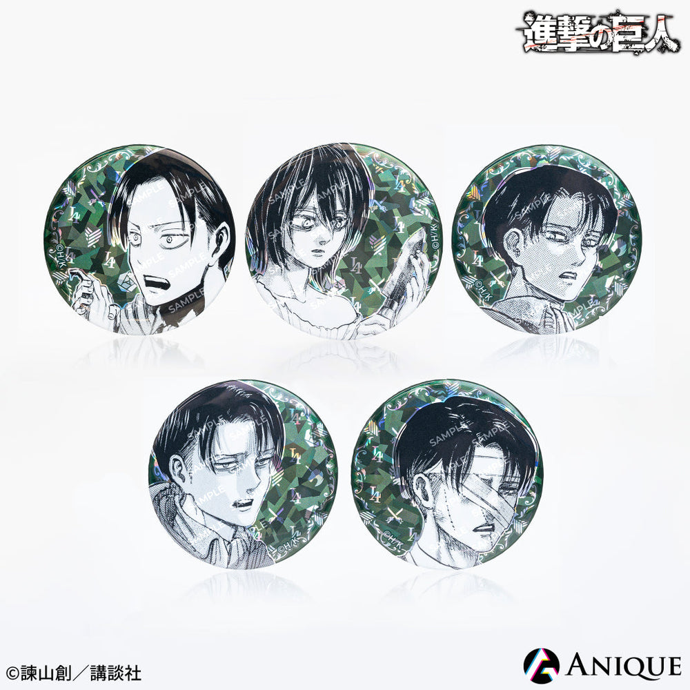 進撃の巨人 リヴァイ 兵長 wit studio 原画集 特典缶バッジ 進撃の巨人