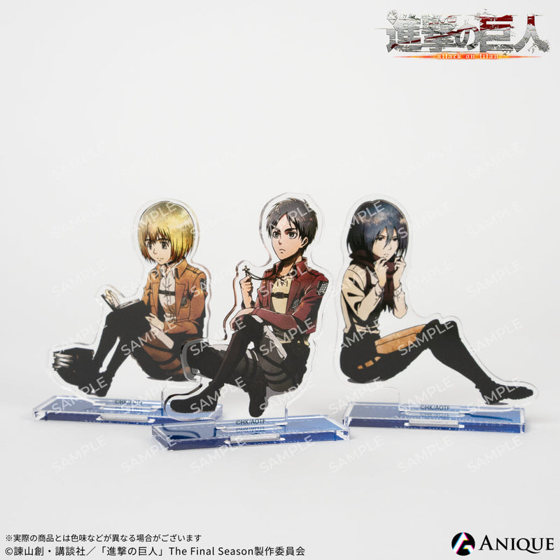 進撃の巨人 キラキラ缶バッジ エレン ミカサ アルミン 文スト アクスタ