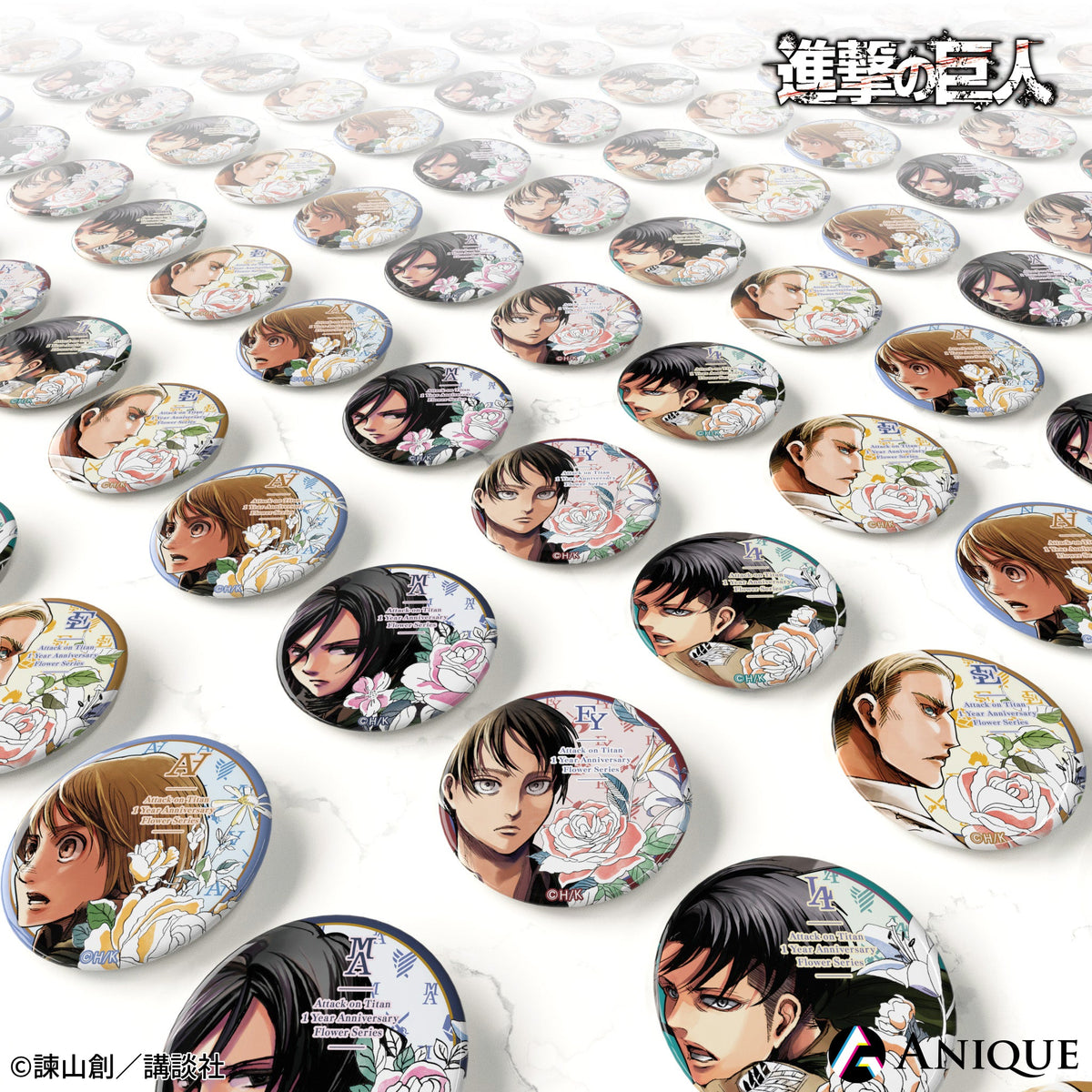 4点セット/ミカサ WIT STUDIO 缶バッジ 購入 進撃の巨人 進撃の巨人