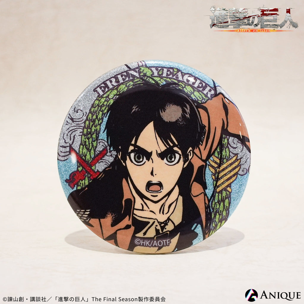 進撃の巨人 まるかく缶バッチ 缶バッチセット エレン Anique Shop JAPAN