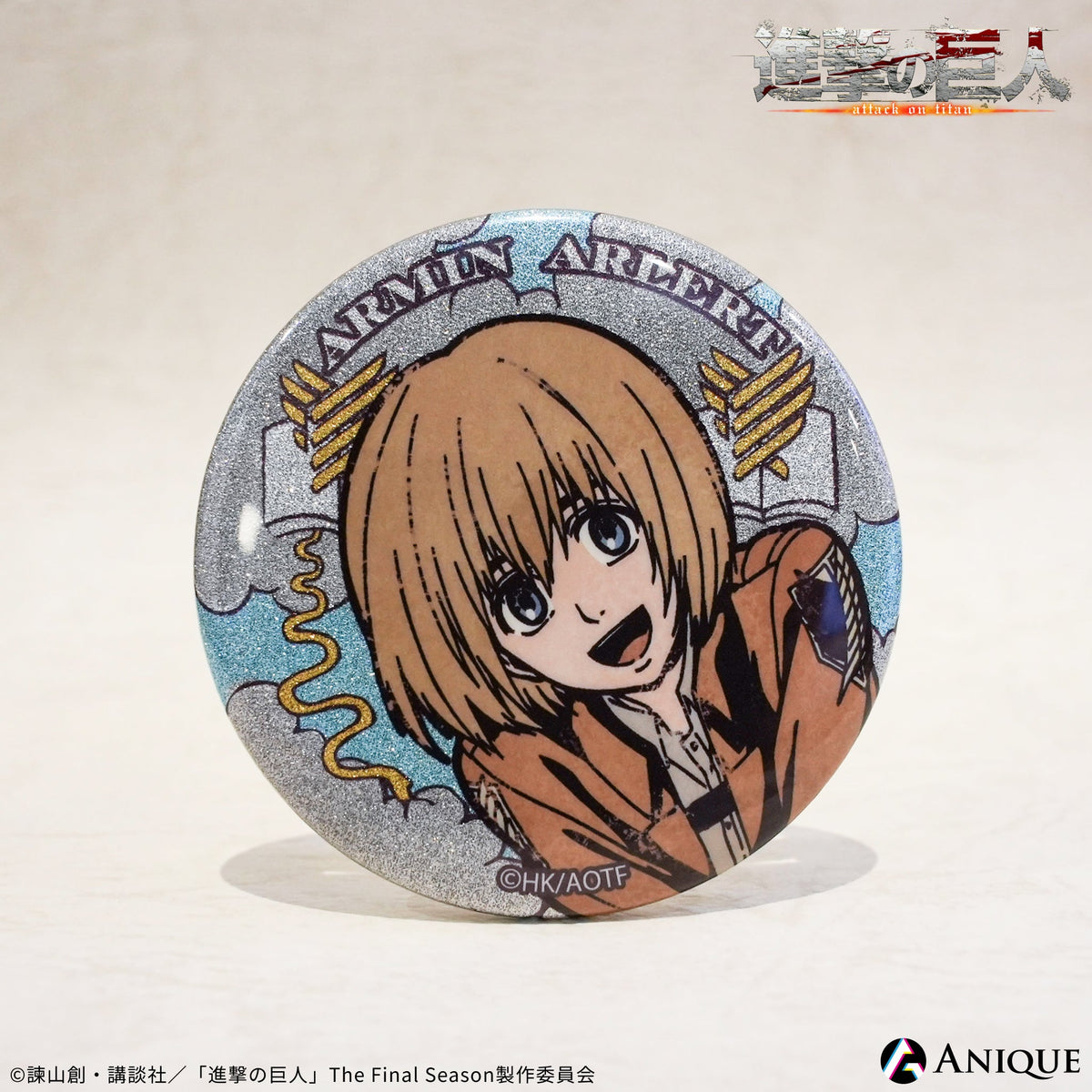 進撃の巨人 きゃにめ限定 イメージソング ジャケット 缶バッジ