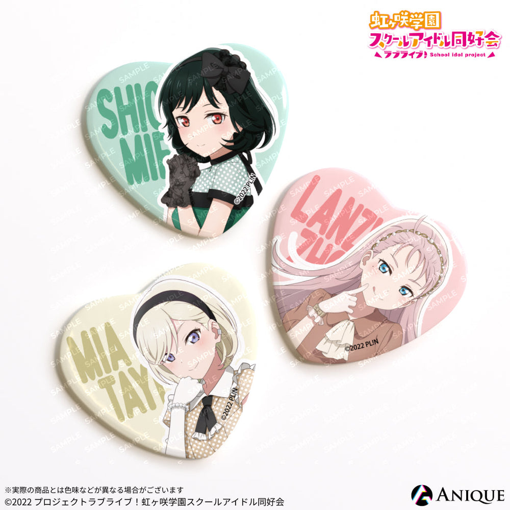 虹ヶ咲 5th スクエア缶バッジ 栞子 ラブライブ！虹ヶ咲学園スクール