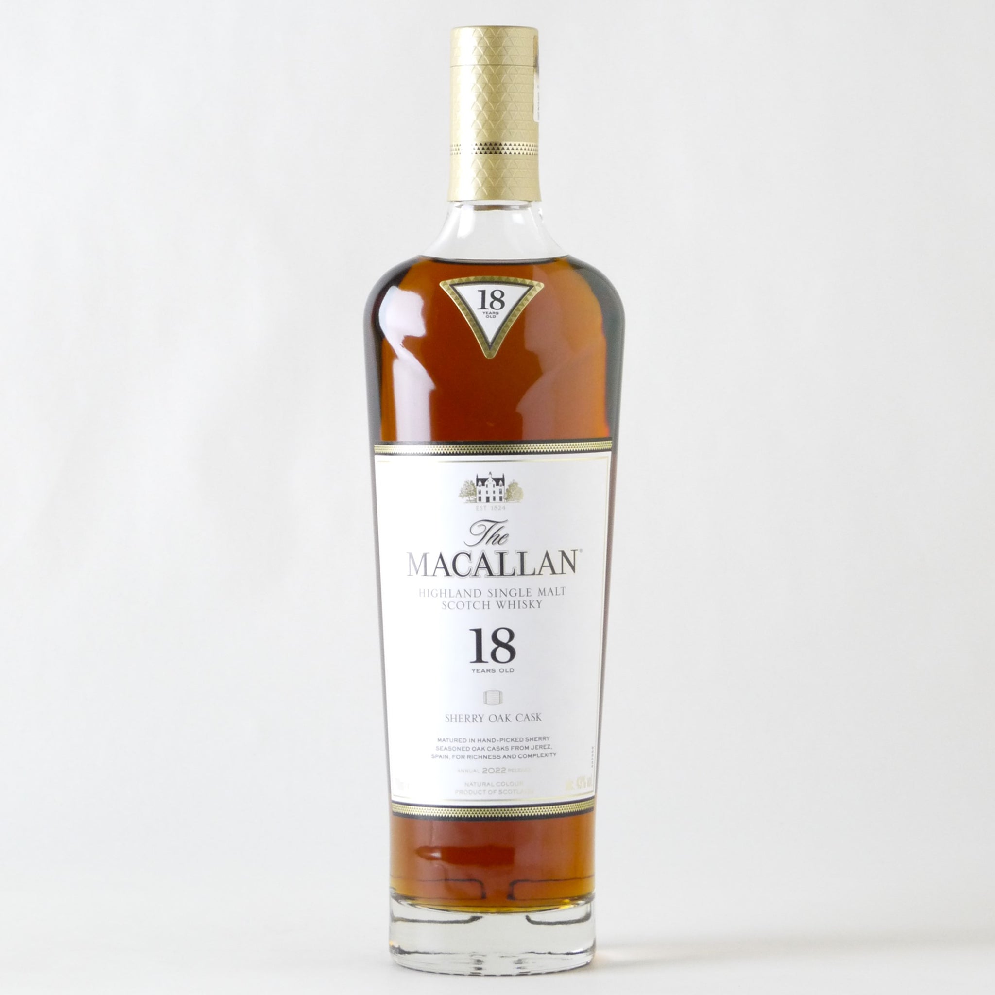 お一人様一点まで】ザ・マッカラン 18年 シェリーオーク【2022】※正規