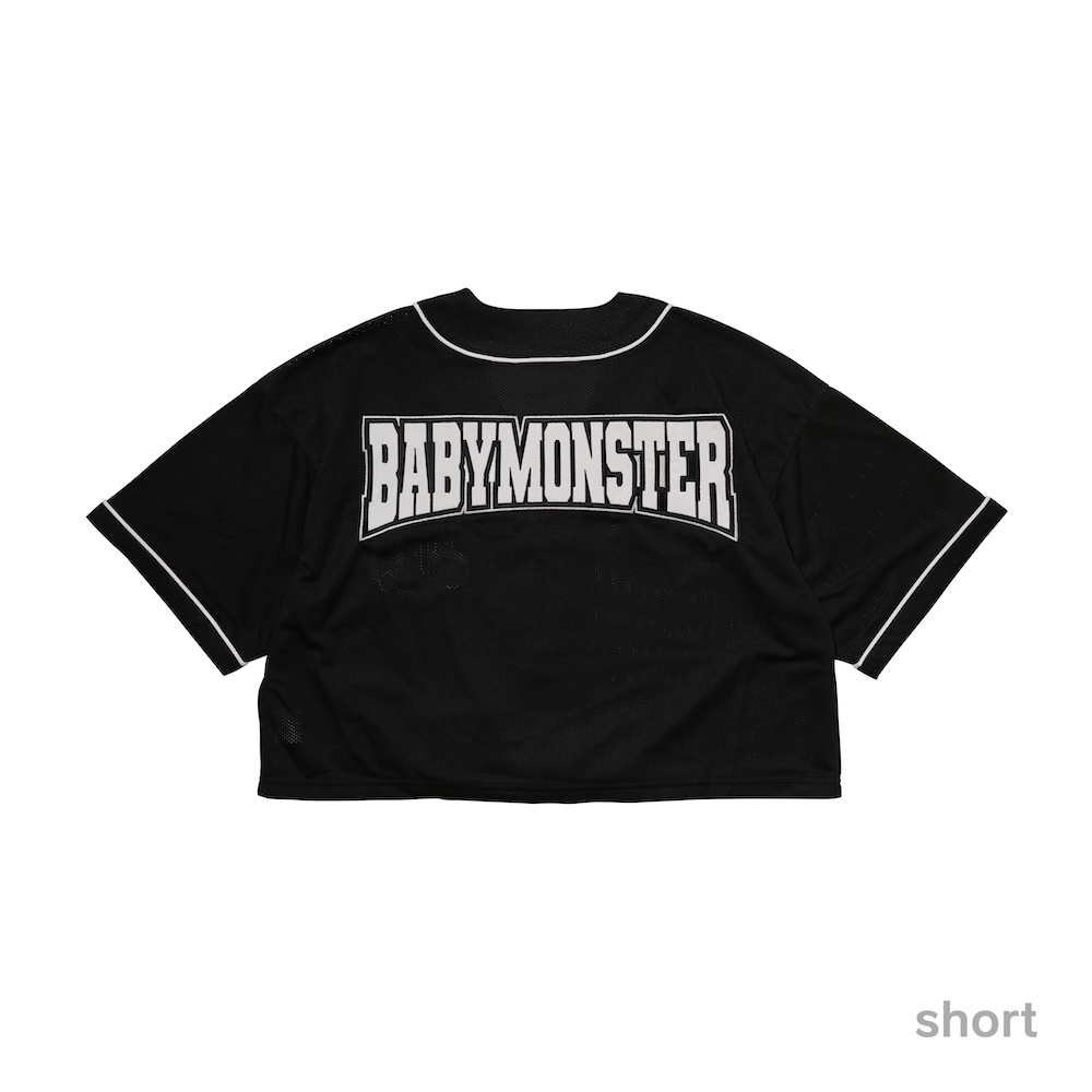 ベースボールシャツ＜25 SUMMER＞ BLACK（Short） | BABYMONSTER