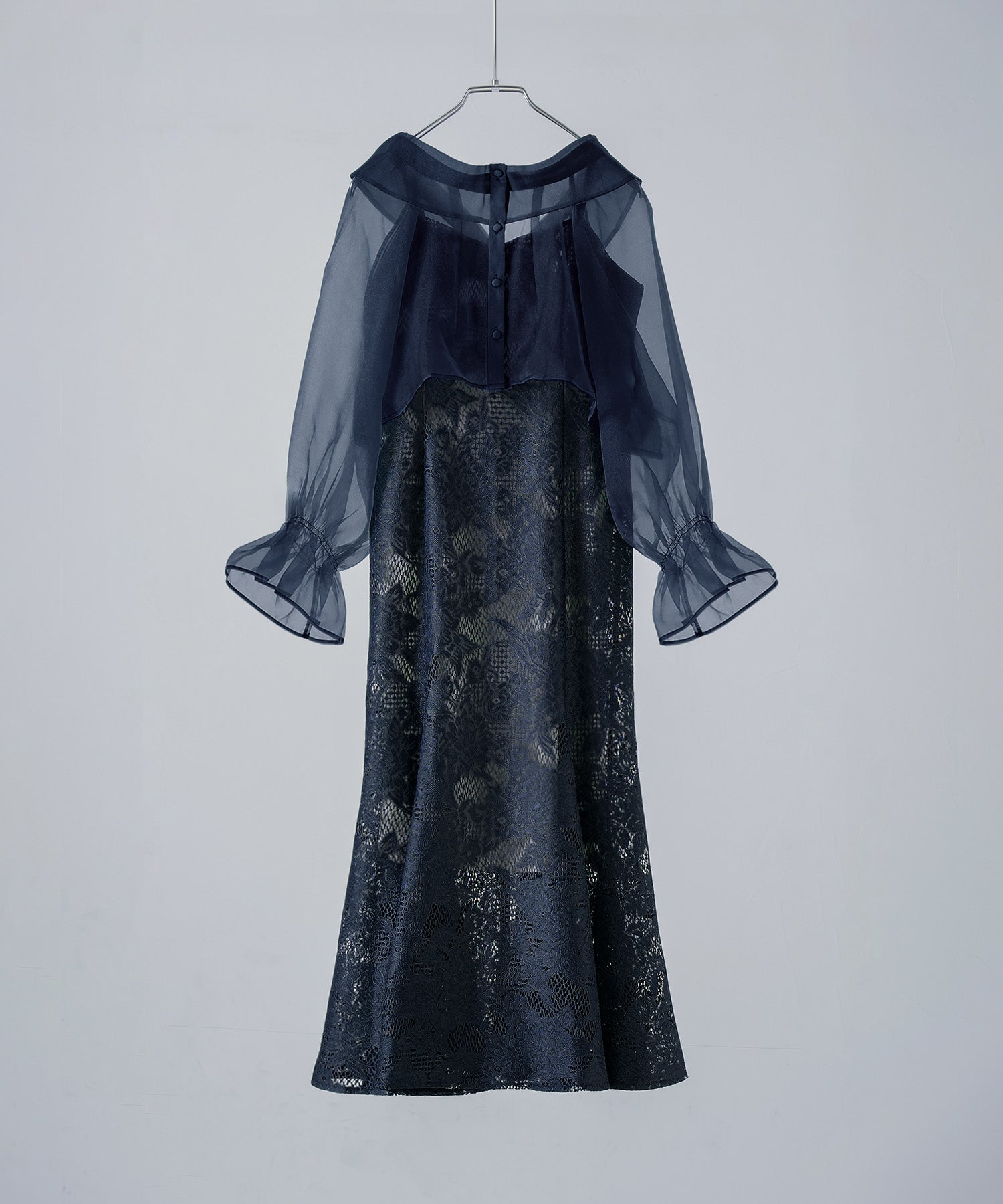 シアーブラウス&マーメイドキャミソールドレス｜パーティードレス