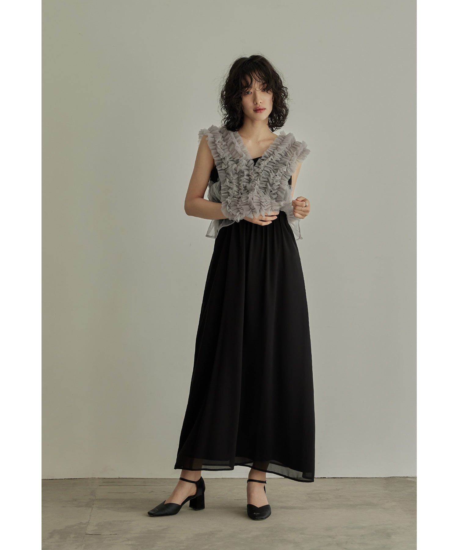 訳あり】ペット用 ドレス XLサイズ ブラック チュール チュチュ フリル