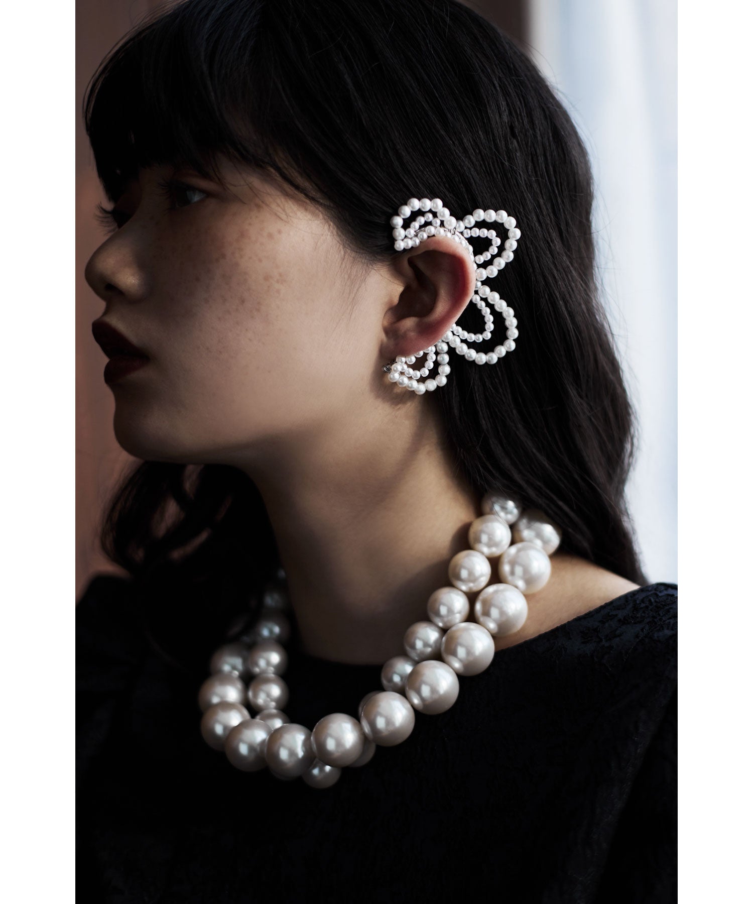 ✳︎toto✳︎さま】vintage ✵ 彫りのお花クリップ * イヤリング