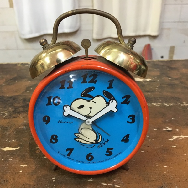 70s vintage PEANUTS SNOOPY 目覚まし時計 SNOOPY（スヌーピー