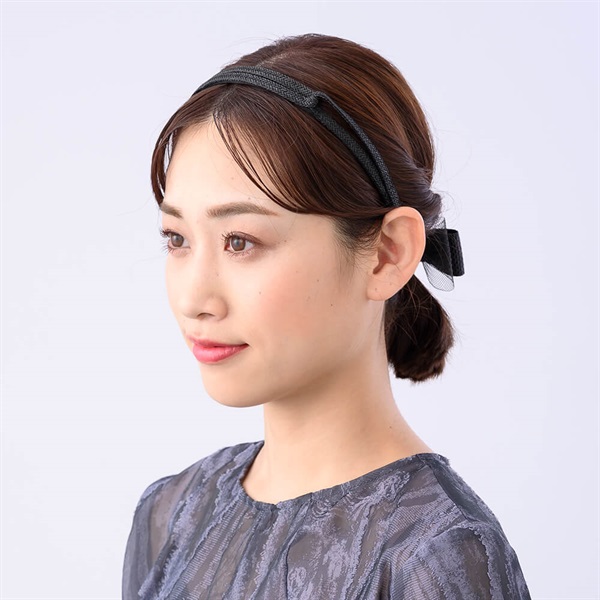 クラシカルラフィア ヘアバンド(ブラック) | ヘアバンド | COMPLEX BIZ