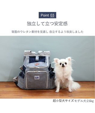 Lee ハグ＆リュック ヒッコリー キャリーバッグ S 超小型犬 / PET