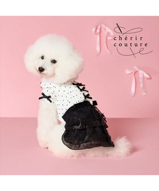 cherircouture ドットシャツ ワンピース 小型犬 / PET PARADISE