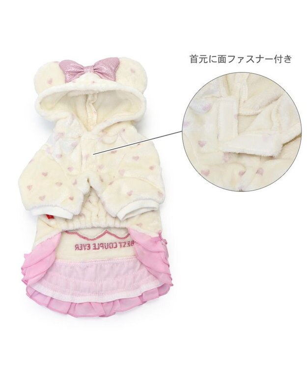 ディズニー ミニーマウス フレンズボアパーカー 小型犬 / PET PARADISE