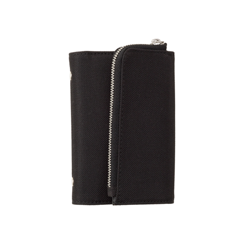 isshoni. ファスナーケース付5穴バインダー マイクロ5 BK K1225