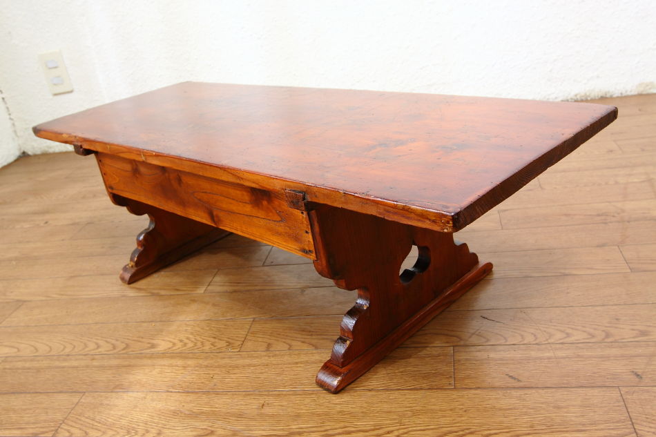 和骨董WA-COTTOO Jスタイル 文机FUZUKUE 欅(ケヤキ) 寺子屋デスク