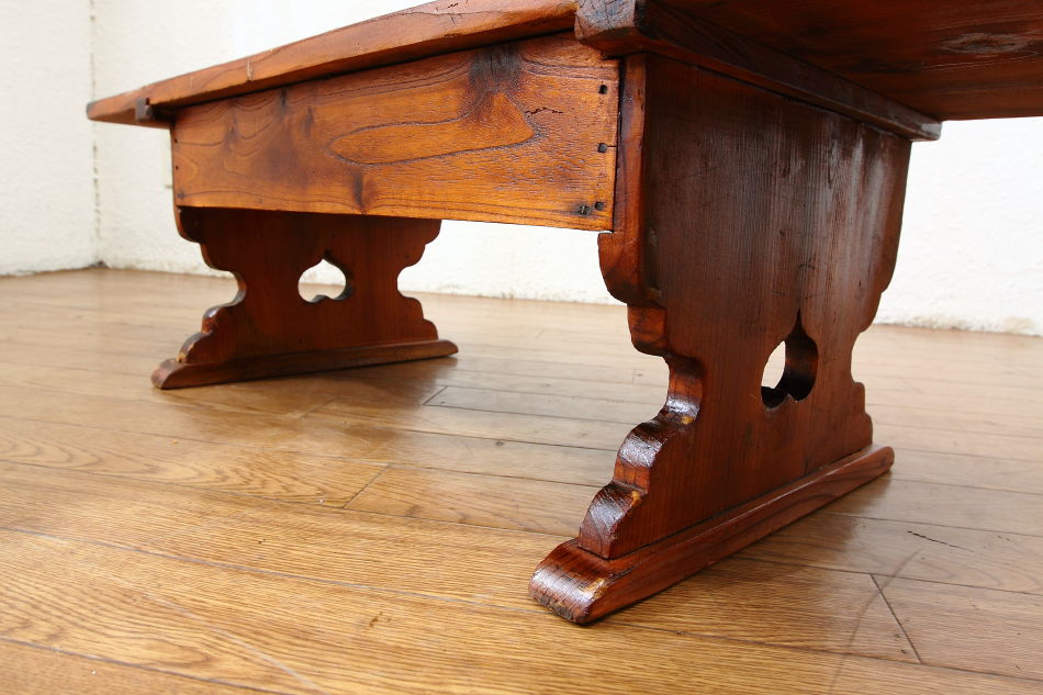 和骨董WA-COTTOO Jスタイル 文机FUZUKUE 欅(ケヤキ) 寺子屋デスク