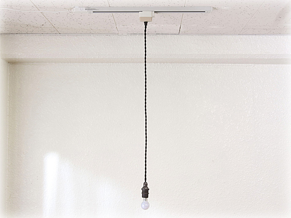 逆さ ペンダントライト おしゃれ照明 ハンドメイド グレー コード 90cm