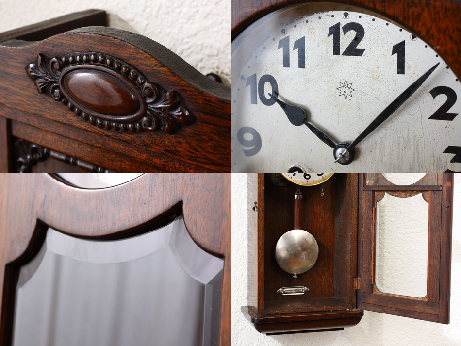 ユンハンスJunghans オールドウォールクロック｜アンティーク家具