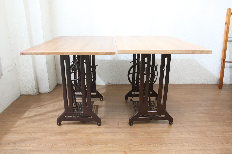 ソリッドオークトップ ブラザーBrother ミシンテーブル｜アンティーク