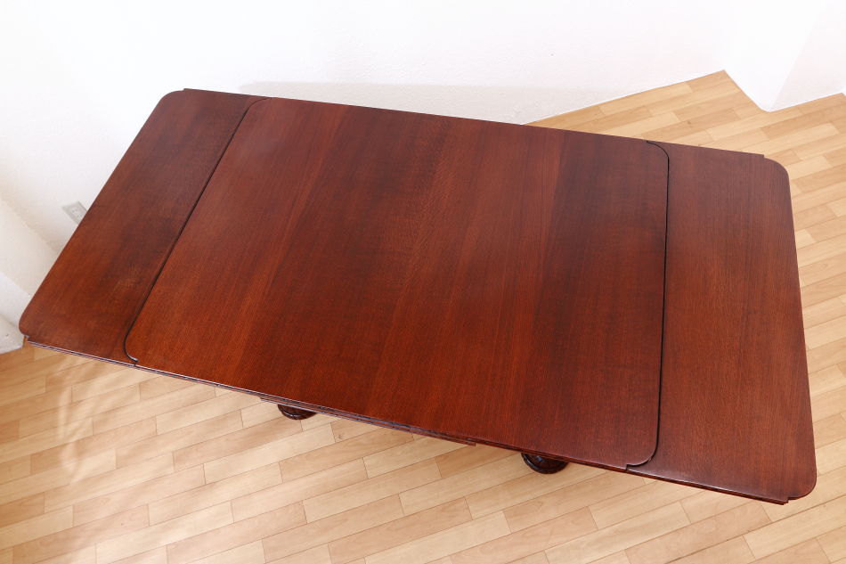 バルボスレッグ オーク ドローリーフテーブル｜アンティーク家具・照明