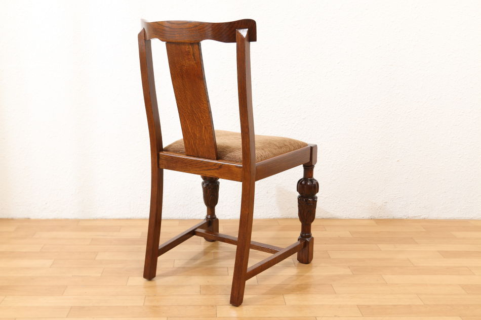 英国アンティーク・イギリス家具/バルボスレッグ/ダイニングチェア