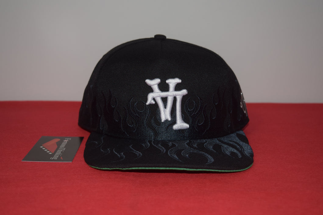 Kill The Hype KTHLA LA Black Flames Snapback – Famousthinking