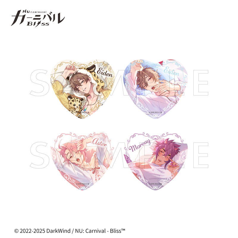 NU: Carnival - Bliss×fanfancy+ ハート缶バッジ| FUKUYA ONLINE
