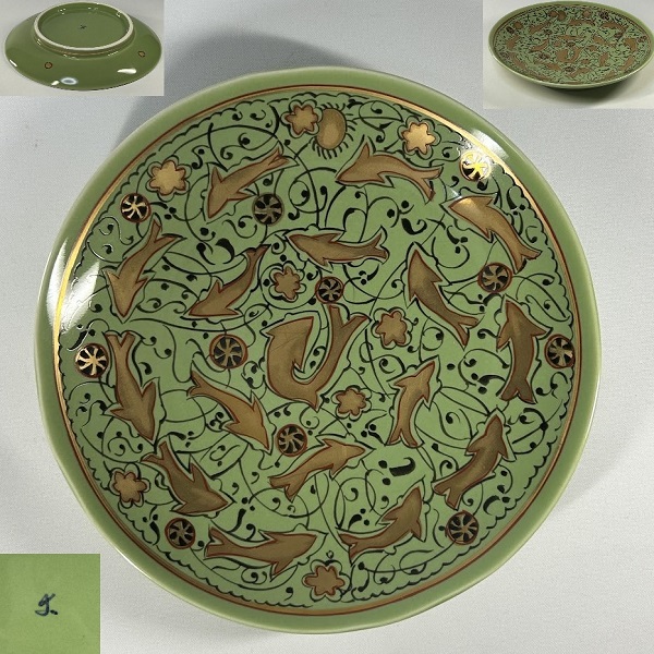 幸兵衛窯の絵変り銘々皿5客セット 幸兵衛窯の絵変り銘々皿5客セット