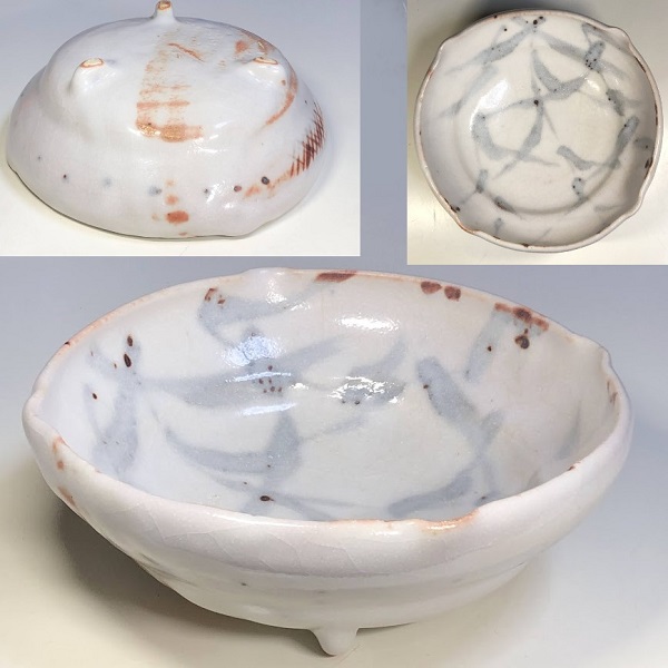 志野焼 林荘山作 花ゝ 志野焼 林荘山作 花ゝ Yahoo!オークション -「荘山