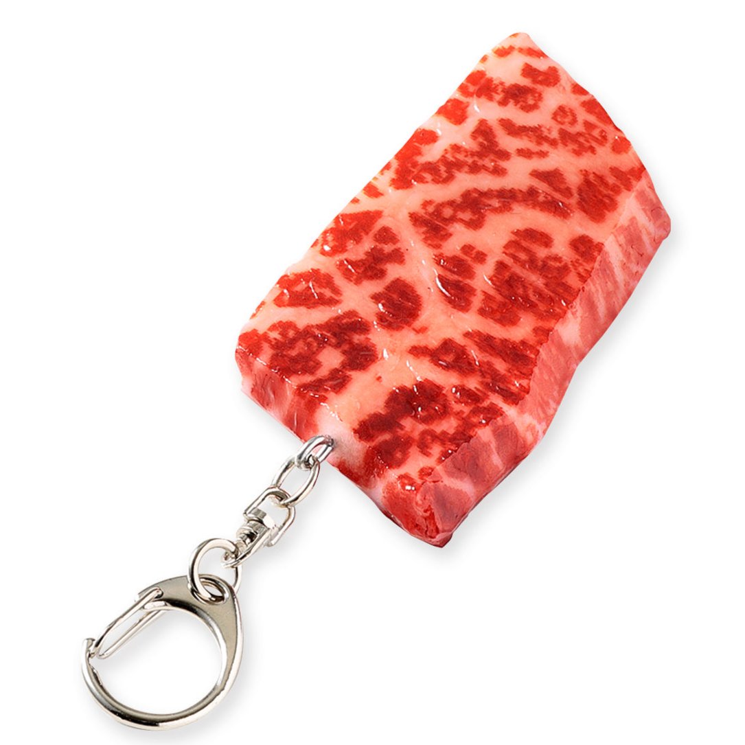 食品サンプル(IWASAKI)「カルビ生のキーリング 」 – 元祖食品サンプル屋