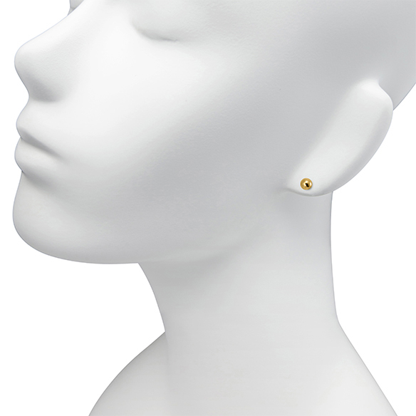 ジーナK18金ボールピアス5mm K18イエローゴールド ボールピアス 5mm