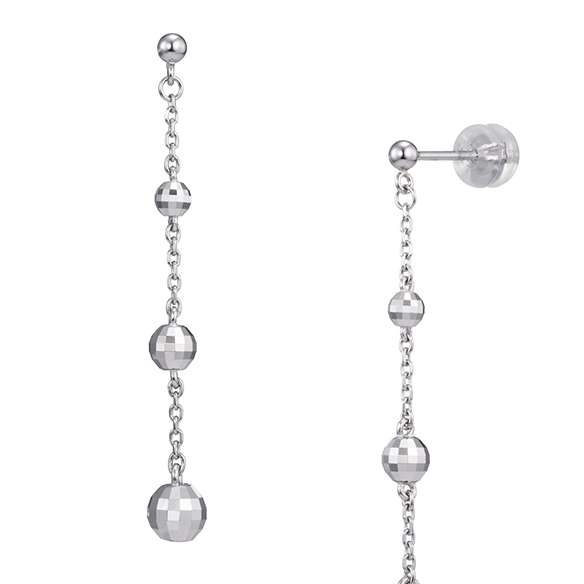 ファセット ミラクル〕純プラチナ ピアス | 高品質 金・プラチナ