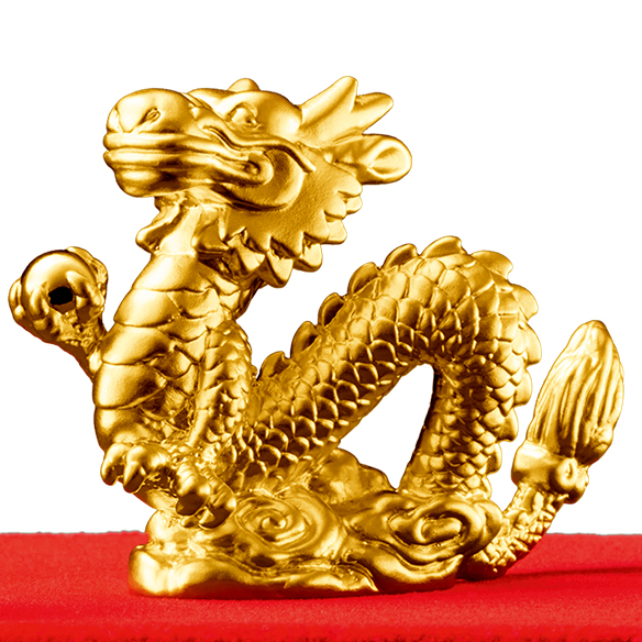 純金置物 「龍の子」 | 高品質 金・プラチナ