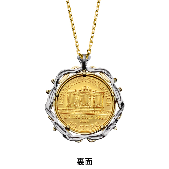 ウィーン金貨ハーモニー 1/10オンス ダイヤモンド ペンダント | 高品質