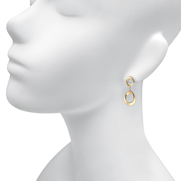 イタリア製〕K18イエローゴールド ピアス | 高品質 金・プラチナ