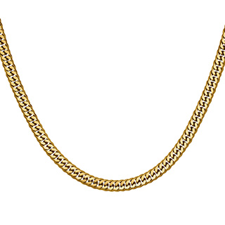 K18イエローゴールド キヘイネックレス （6面カットダブル） 50g/60cm