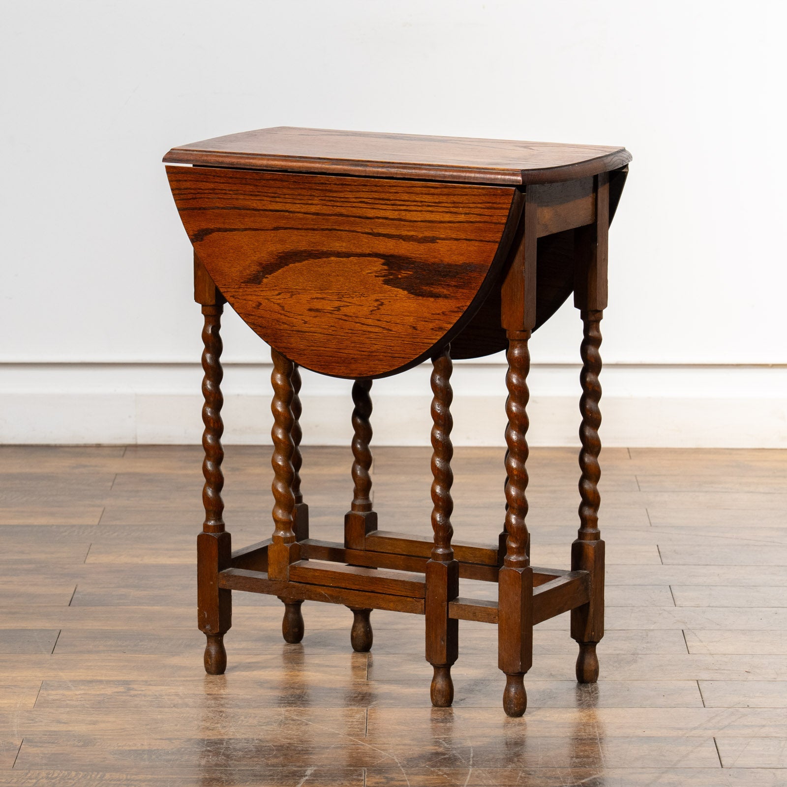 アンティーク ツイストレッグ ゲートレッグテーブル 折り畳み式