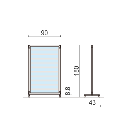 間仕切り パーテーション スクリーンパネル FSK-98APC-Z5