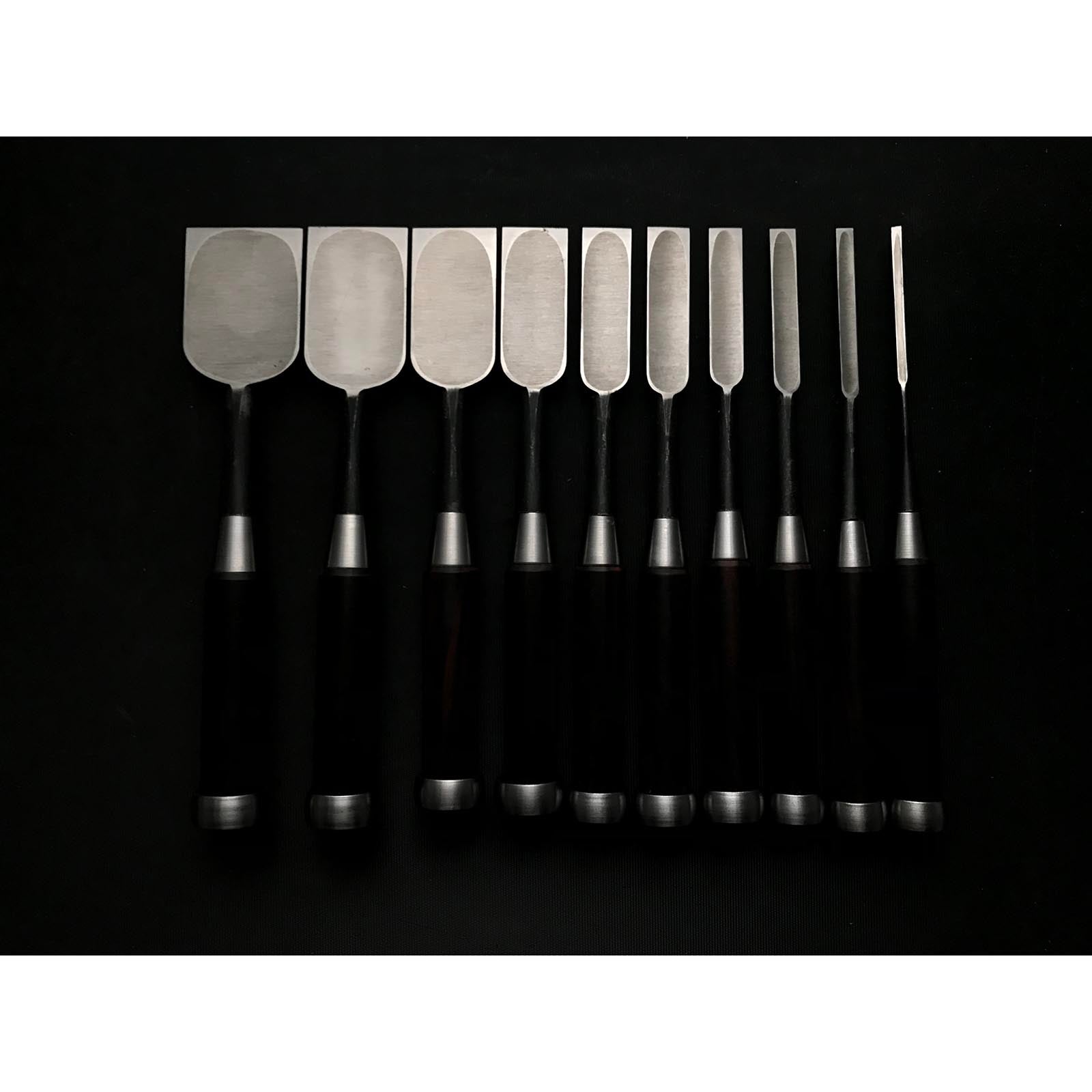Old Stock Hidari Hisasaku First Generation Bench chisels set