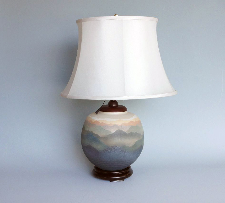 九谷焼スタンドランプ あけぼの - 山口陶業社