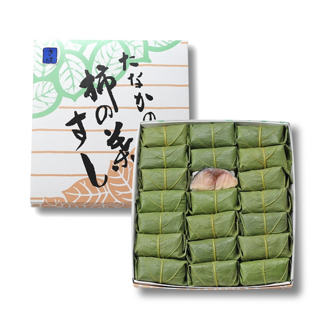 柿の葉すし 木箱 さば36個入り | 柿の葉すし本舗たなかオンラインショップ