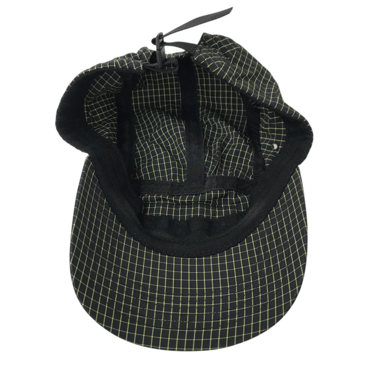 Supreme(シュプリーム) チェックキャップ ブラック×イエロー｜【公式