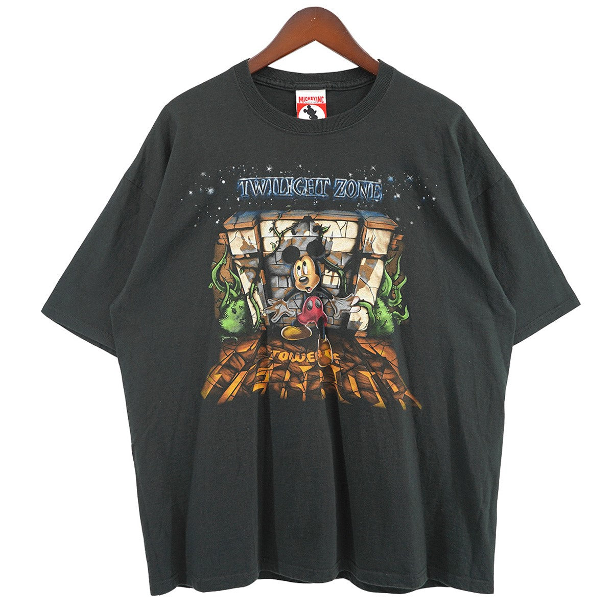 古着90s disney tower of terror Tシャツ 黒