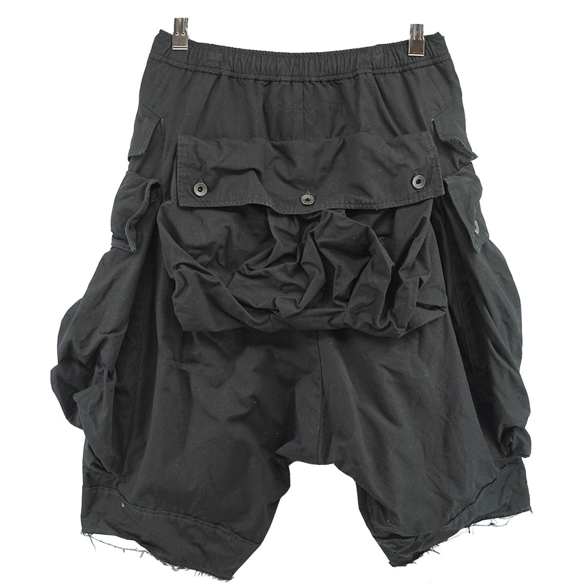 JULIUS(ユリウス) 21SS カーゴポケット フラップハーフパンツ裾 切りっ