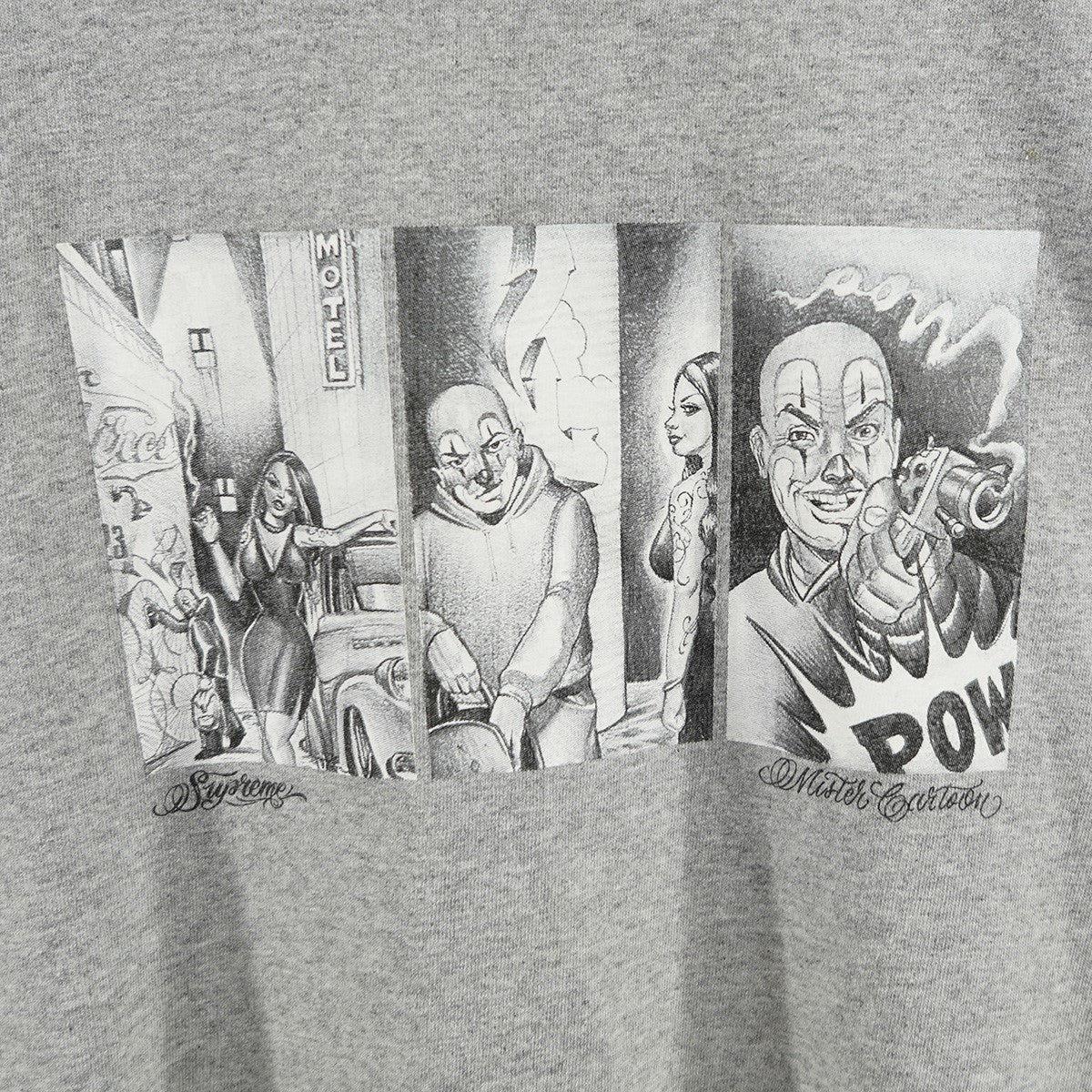 Supreme / 24aw/Mister Cartoon Pow Tee/Tシャツ/S/コットン/BLK