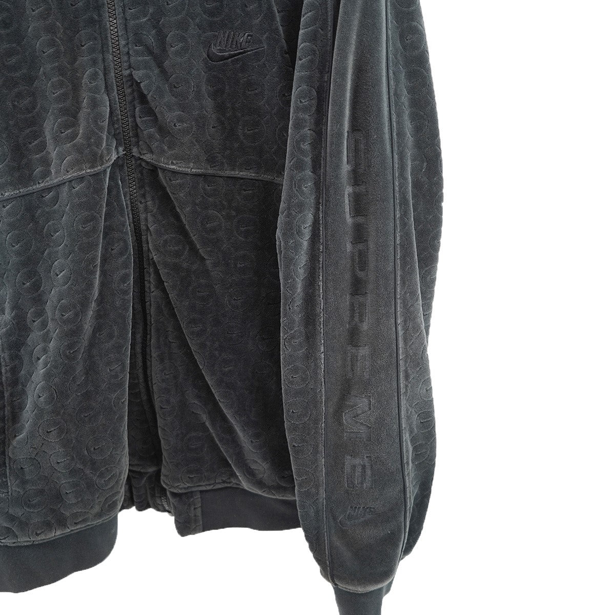 Supreme×NIKE 21SS Nike Velour Track Jacketコラボ ロゴ ナイキ