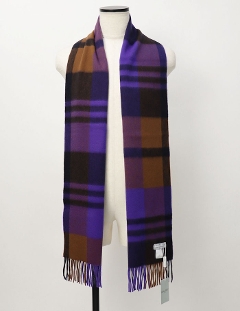 ジョシュア エリス / Joshua Ellis / チェック柄 マフラー / カシミヤ