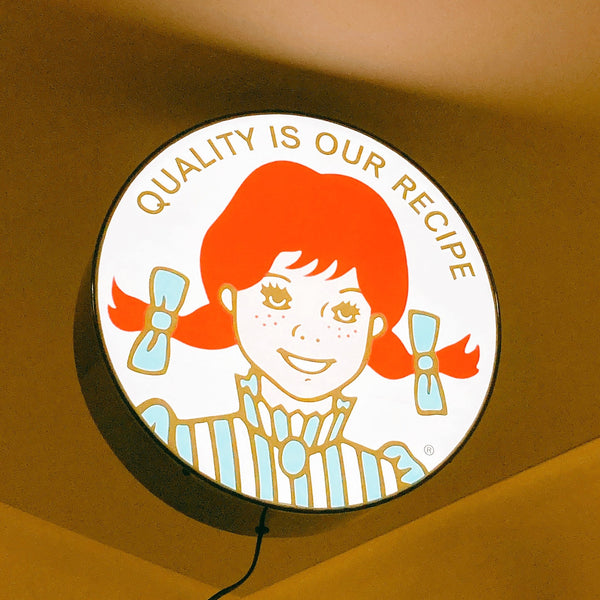 Wendy's ウェンディーズ サインライト ウォールサイン 看板